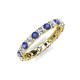 5 - Laida 3.00 mm Iolite and Lab Grown Diamond Eternity Band 