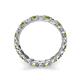 6 - Laida 3.00 mm Peridot and Lab Grown Diamond Eternity Band 