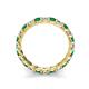 6 - Laida 3.00 mm Emerald and Lab Grown Diamond Eternity Band 