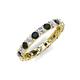 5 - Laida 3.00 mm Black Diamond and White Lab Grown Diamond Eternity Band 