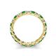 6 - Laida 3.00 mm Green Garnet and Lab Grown Diamond Eternity Band 