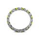 5 - Laida 3.00 mm Peridot and Lab Grown Diamond Eternity Band 