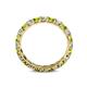 5 - Laida 3.00 mm Peridot and Lab Grown Diamond Eternity Band 