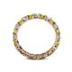 5 - Laida 3.00 mm Peridot and Lab Grown Diamond Eternity Band 