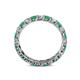 5 - Laida 3.00 mm Emerald and Lab Grown Diamond Eternity Band 