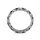 5 - Laida 3.00 mm Black Diamond and White Lab Grown Diamond Eternity Band 
