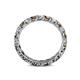 5 - Laida 3.00 mm Smoky Quartz and Lab Grown Diamond Eternity Band 