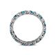 5 - Laida 3.00 mm London Blue Topaz and Lab Grown Diamond Eternity Band 