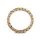 5 - Laida 3.00 mm Yellow Diamond and White Lab Grown Diamond Eternity Band 