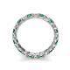 6 - Laida 3.00 mm Lab Grown Diamond and Lab Created Alexandrite Eternity Band 