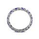 5 - Laida 3.00 mm Tanzanite and Lab Grown Diamond Eternity Band 