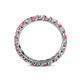 5 - Laida 3.00 mm Pink Tourmaline and Lab Grown Diamond Eternity Band 