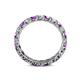5 - Laida 3.00 mm Amethyst and Lab Grown Diamond Eternity Band 