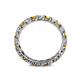 5 - Laida 3.00 mm Citrine and Lab Grown Diamond Eternity Band 