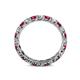 5 - Laida 3.00 mm Ruby and Lab Grown Diamond Eternity Band 