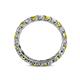 5 - Laida 3.00 mm Yellow Diamond and White Lab Grown Diamond Eternity Band 