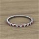 2 - Lara 1.70 mm Red Garnet and Diamond Eternity Band 