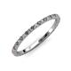 3 - Lara 1.70 mm Diamond and Lab Created Alexandrite Eternity Band 