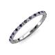 3 - Lara 1.70 mm Blue Sapphire and Diamond Eternity Band 