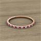 2 - Lara 1.70 mm Ruby and Diamond Eternity Band 
