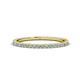 1 - Lara 1.70 mm Aquamarine and Diamond Eternity Band 