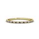 1 - Lara 1.70 mm Smoky Quartz and Diamond Eternity Band 