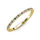 3 - Lara 1.70 mm Smoky Quartz and Diamond Eternity Band 