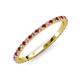 3 - Lara 1.70 mm Ruby and Diamond Eternity Band 