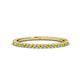 1 - Lara 1.70 mm Yellow Sapphire and Diamond Eternity Band 
