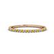 1 - Lara 1.70 mm Yellow Sapphire and Diamond Eternity Band 