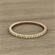 2 - Lara 1.70 mm Yellow Sapphire and Diamond Eternity Band 