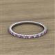 2 - Lara 1.70 mm Amethyst and Diamond Eternity Band 
