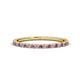 1 - Lara 1.70 mm Amethyst and Diamond Eternity Band 