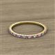 2 - Lara 1.70 mm Amethyst and Diamond Eternity Band 