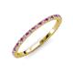 3 - Lara 1.70 mm Amethyst and Diamond Eternity Band 