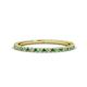 1 - Lara 1.70 mm Green Garnet and Diamond Eternity Band 