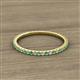 2 - Lara 1.70 mm Green Garnet and Diamond Eternity Band 