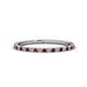 1 - Lara 1.70 mm Red Garnet and Diamond Eternity Band 