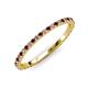 3 - Lara 1.70 mm Red Garnet and Diamond Eternity Band 