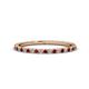 1 - Lara 1.70 mm Red Garnet and Diamond Eternity Band 