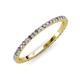 3 - Lara 1.70 mm Iolite and Diamond Eternity Band 