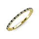 3 - Lara 1.70 mm Blue and White Diamond Eternity Band 