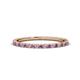 1 - Lara 1.70 mm Amethyst and Diamond Eternity Band 