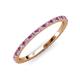 3 - Lara 1.70 mm Amethyst and Diamond Eternity Band 