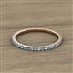 2 - Lara 1.70 mm Blue Topaz and Diamond Eternity Band 