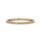 1 - Lara 1.70 mm Citrine and Diamond Eternity Band 