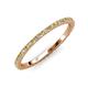 3 - Lara 1.70 mm Citrine and Diamond Eternity Band 