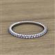 2 - Lara 1.70 mm Iolite and Diamond Eternity Band 