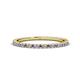 1 - Lara 1.70 mm Iolite and Diamond Eternity Band 