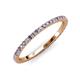 3 - Lara 1.70 mm Iolite and Diamond Eternity Band 
